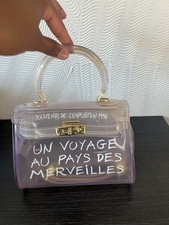  Shoulder Bag Clear Plastic PVC Handbag Un Voyage Au Pays Des used Merveilles