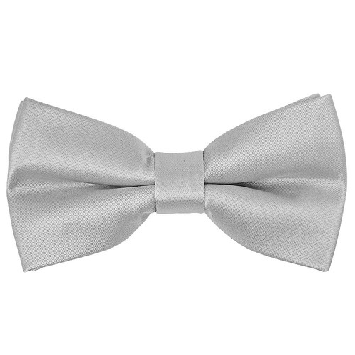 Pre tied silver - silver, tie