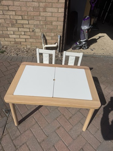 Ikea kids table and chair - and, 2