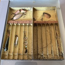Antique japanned fishing - an,