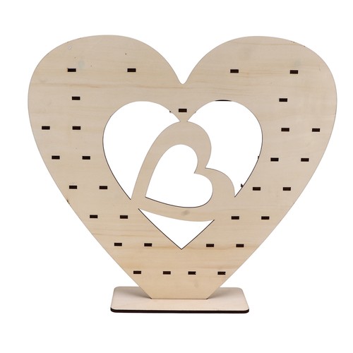 Wooden chocolate stand 44x39cm - chocolate,