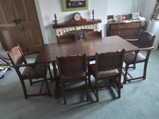 Old Charm Dining Table 6 Chairs 2 Carvers And Dresserby Woods Bros