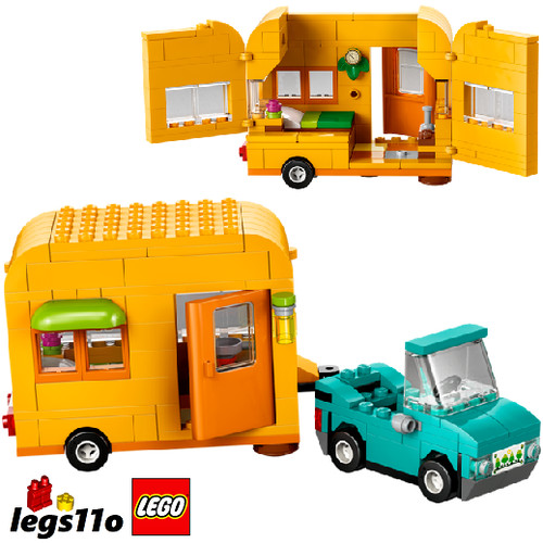 Lego car caravan travel - car, &