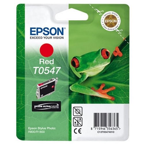 Epson t0547 red ink cartridge - t0547,