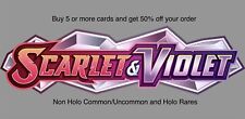 Scarlet and Violet Base Set - Common - Uncommon - Holo Rare - Choose Your Cards