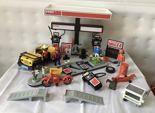 Vintage playmobile esso gas - playmobile,