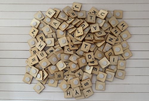 Wooden scrabble style crafting - scrabble,