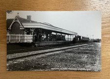 Old Postcard Size Photo Of Hayling Island Railway Station