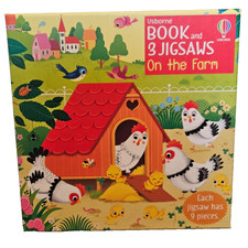 Usborne Book and 3 Jigsaws: On