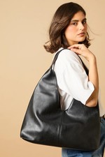 Oasis Black Hobo Bag Womens