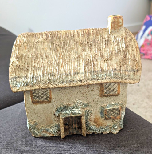 Ceramic pottery cottage house - ceramic,