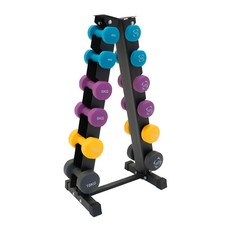 4–10kg Neoprene Dumbbell Set with 6-Tier Heavy Duty Steel