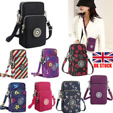Cross-body Mobile Phone Shoulder Bag Pouch Case Belt Handbag Purse Wallet UK