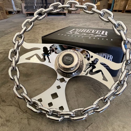 Polished chain steering - 11",