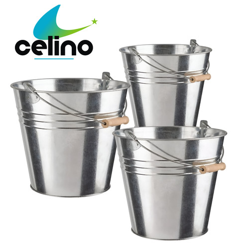 Traditional metal bucket with - traditional,