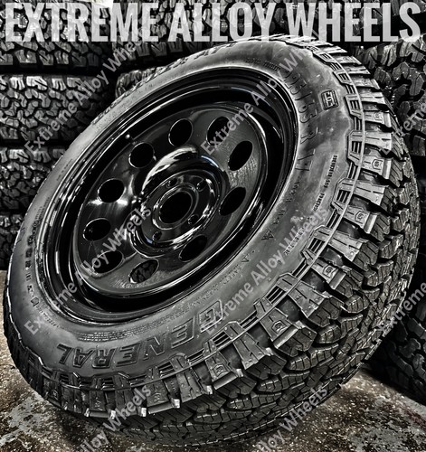 Black steel wheels fit - 17",