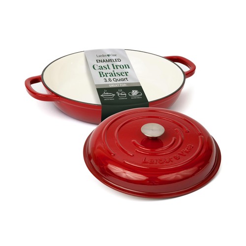 Larder vine enameled cast - enameled,