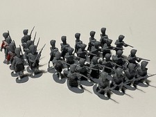 Airfix 1/32 Waterloo Highland Infantry - 28 in total - part painted - no box