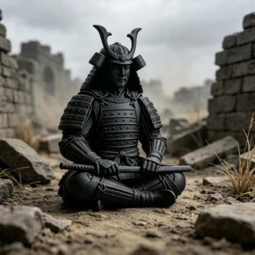 Mini samurai figurine - samurai,