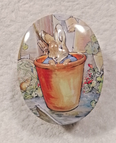 Peter rabbit embossed tin - peter,
