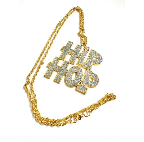 Hiphop gold necklace - hiphop,