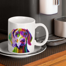 Weimaraner Dog Abstract Pop