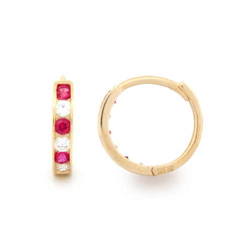Huggie earrings 9ct yellow - earrings,
