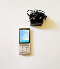 Nokia C3-01 Silver (O2 Network) Retro Mobile Phone In Good Condition 