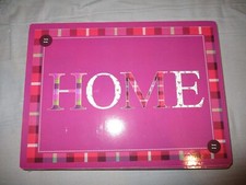Set of 8 place mats. Very nice "HOME" pattern.