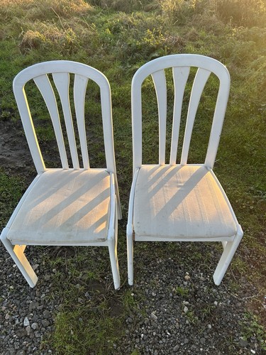 Pair plan style teak - of,