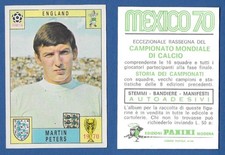 PANINI MEXICO 70 FOOTBALLERS FIGURE - NEW/NEW - PETERS - ENGLAND