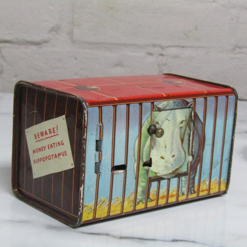 Vintage tin mechanical money - vintage,