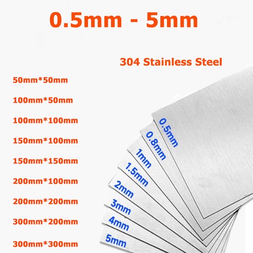 5mm thick 304 stainless - 0.5mm~5mm,