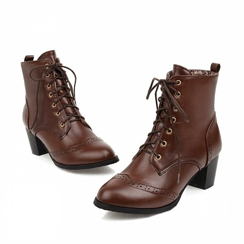 Women retro ankle boots - ankle,