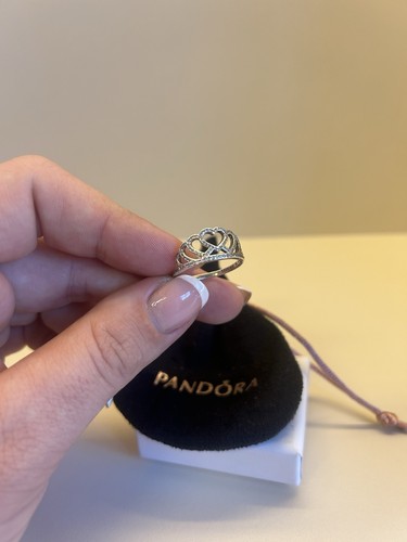 Pandora open hearts tiara ring - open,