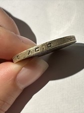 RARE Minting Error 2 pound Coin DNA Double Helix 1953-2003.  Engraving Error