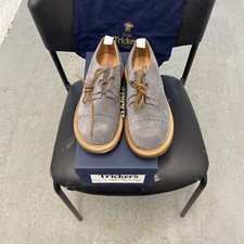 Tricker,s The Old Curiosity Shop Mens Suede Semi Brogue Shoes Size 7.5 Standard