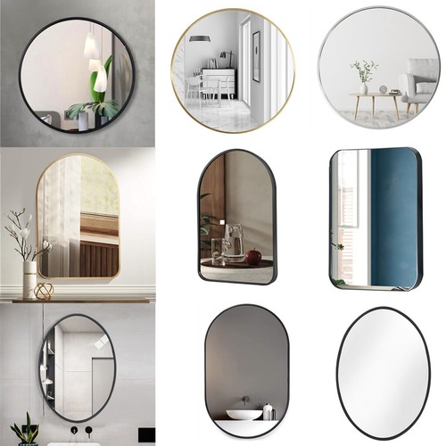80cm glass mirror metal - mirror,