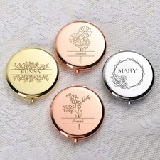 Personalised Floral Compact
