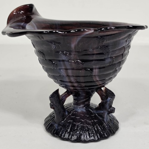Amethyst purple slag glass - amethyst,