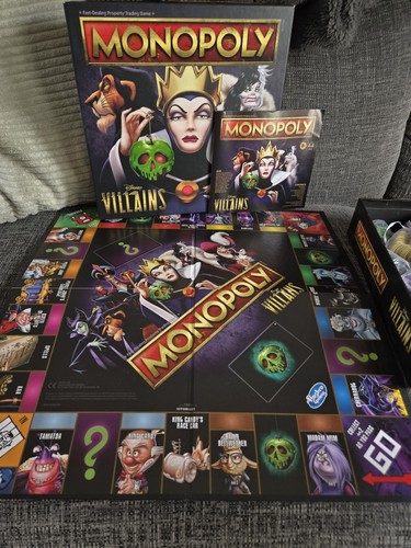 Disney villains monopoly - villains, board