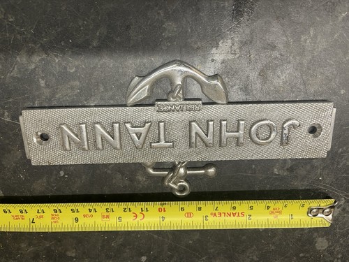 Tann nameplate - tann,