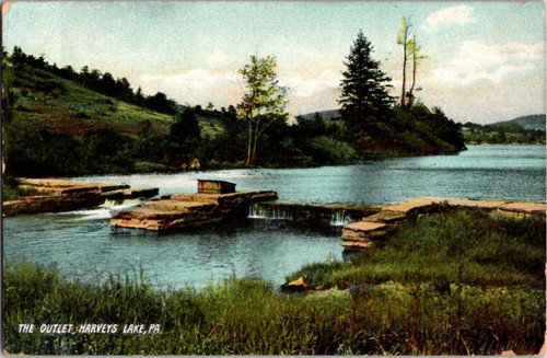 Harveys lake postcard - harveys,
