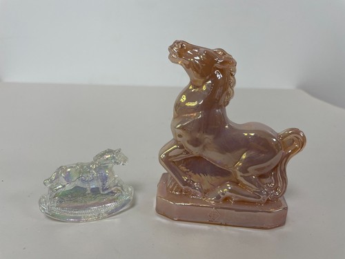 Carnival glass pink - glass, and