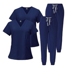Medical Scrubs Set 2pcs V-neck