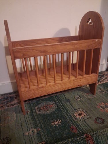 Dolls bed large vintage - bed,, beech