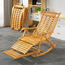 Folding Bamboo Sofa Rocking