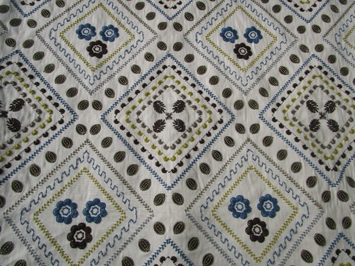 Embroidered crewel folk art - embroidered,