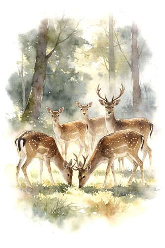 Fallow deer british wildlife - deer,