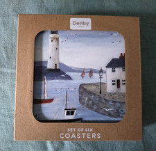 Denby set of 6 cork-backed